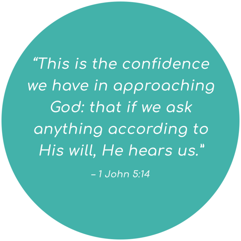 “This is the confidence we have in approaching God: that if we ask anything according to His will, He hears us.” – 1 John 5:14