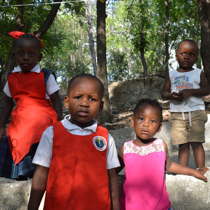 Group of orphan children