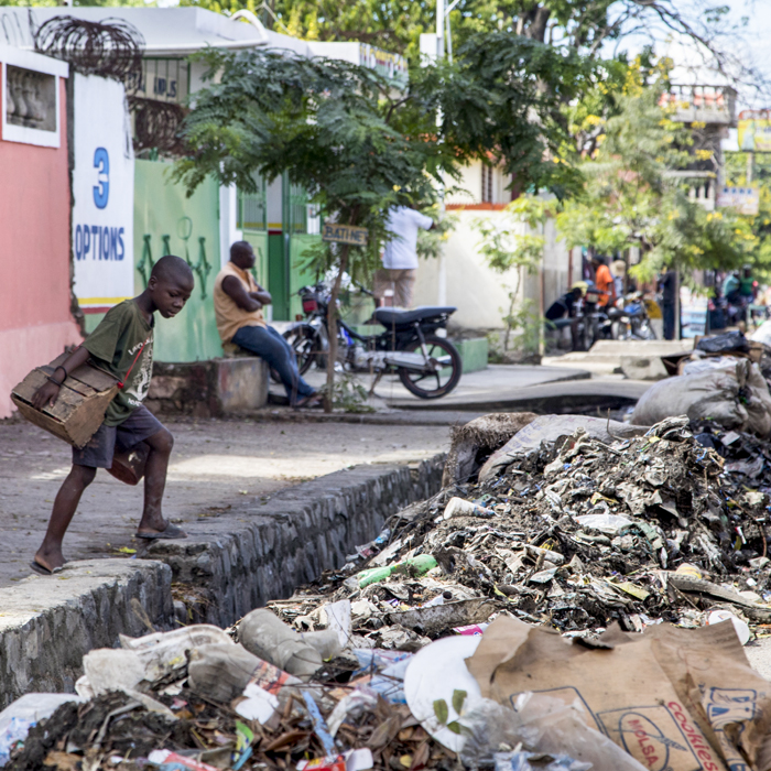 Haitian boy - Ouanaminthe slum