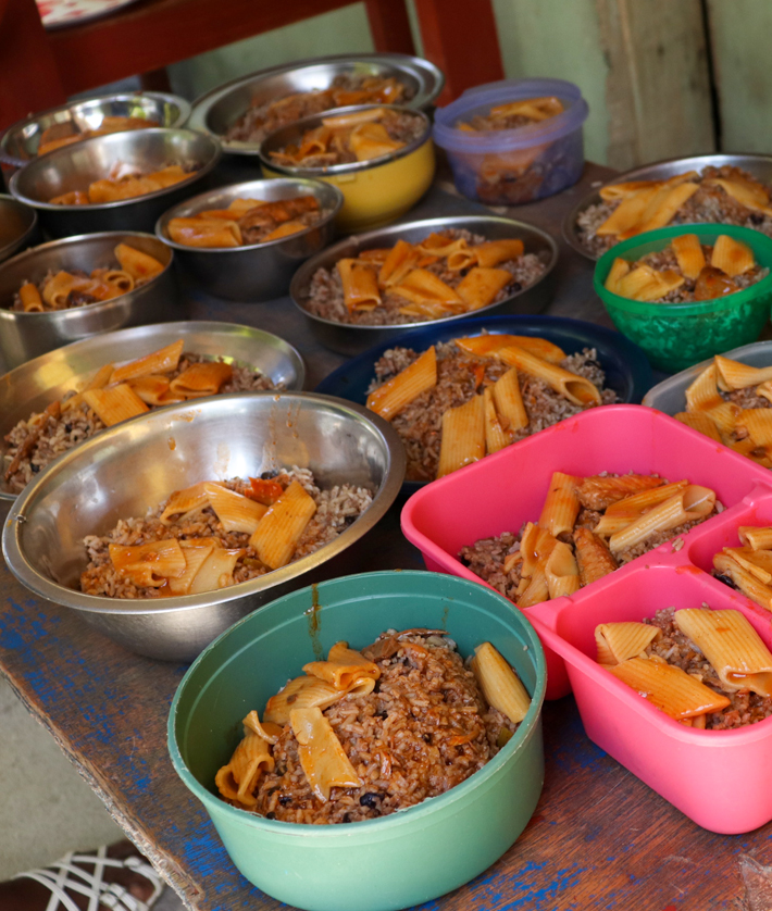 Food being served for over 200 Haitian children