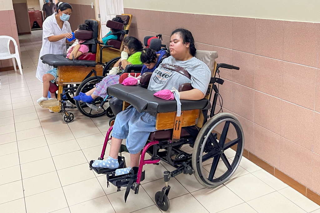 Patients at Hogar Padre Vito Guarato, El Salvador