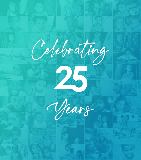 Collage of children and families served by Cross International over the past 25 years.